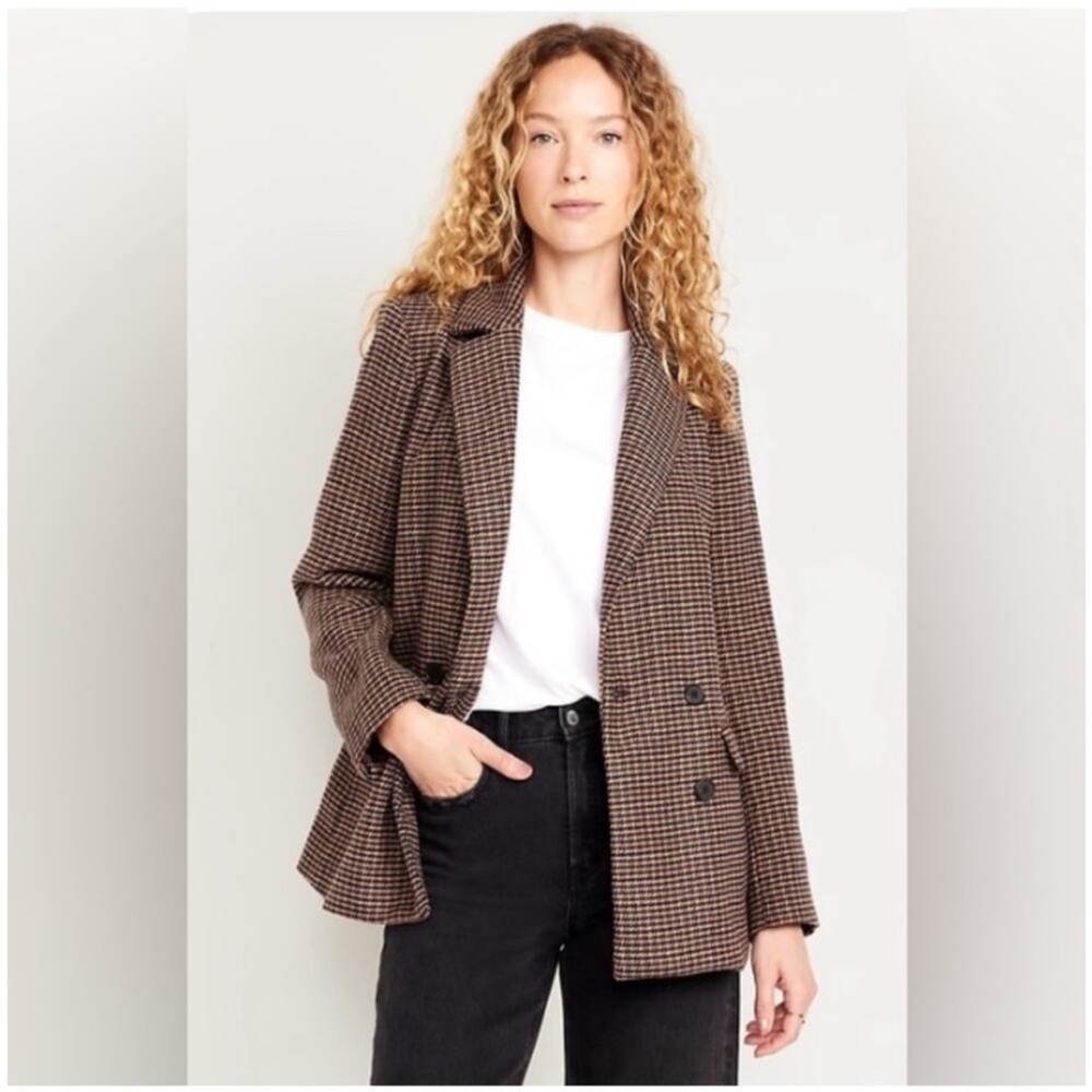 Old Navy Women's double breasted blazer - Picture 3 of 12